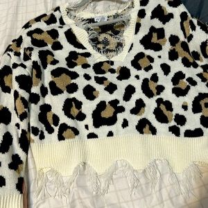 Rue 21 Cheetah Print Sweater